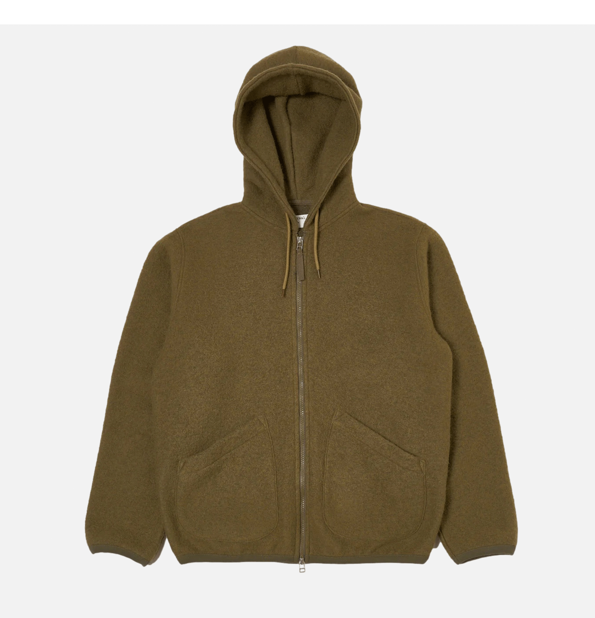 Universal Works Wool Travel Hoodie Lovat