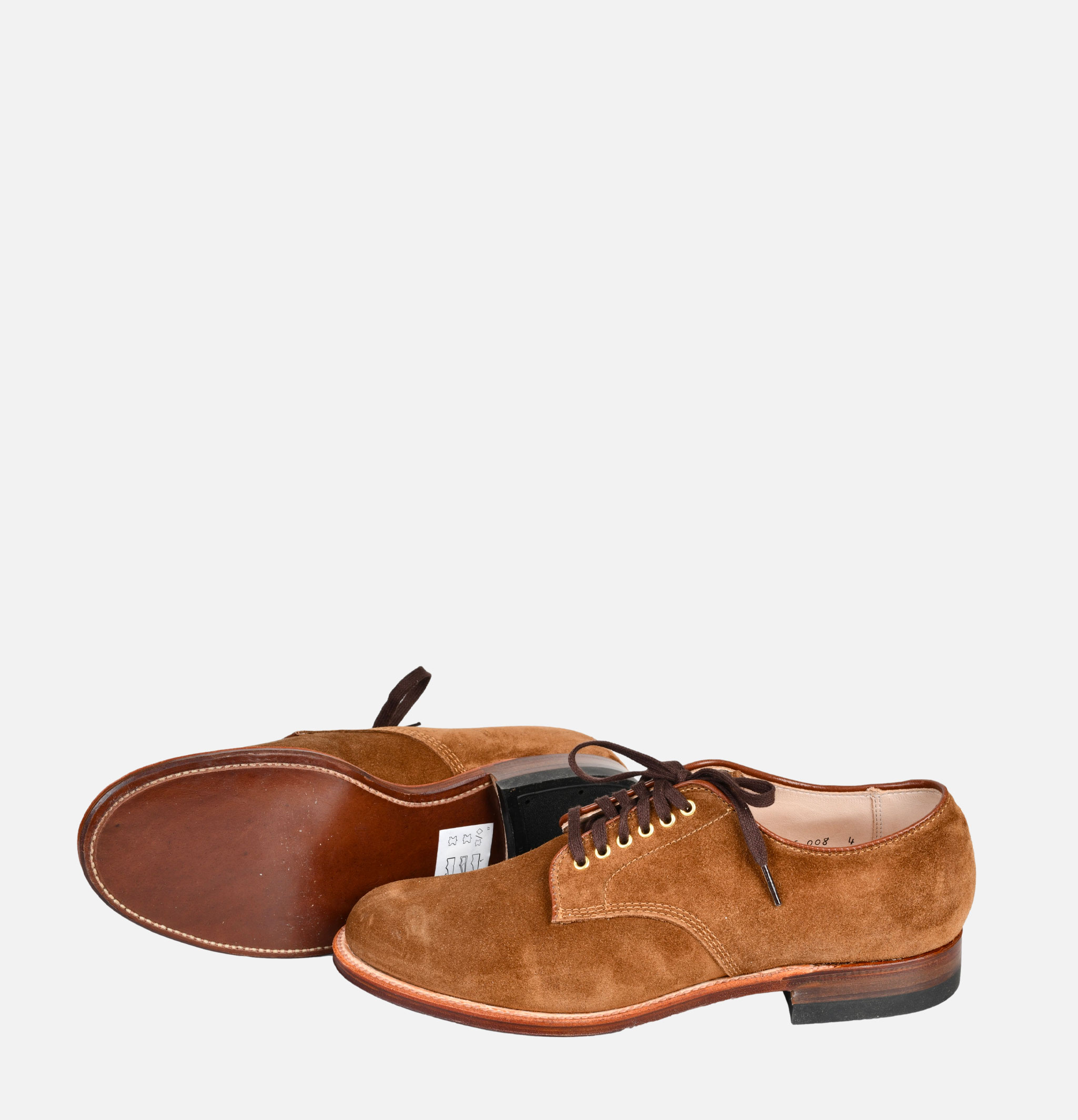 Alden Shoe & Co Snuff Suede Plain Toe Blucher