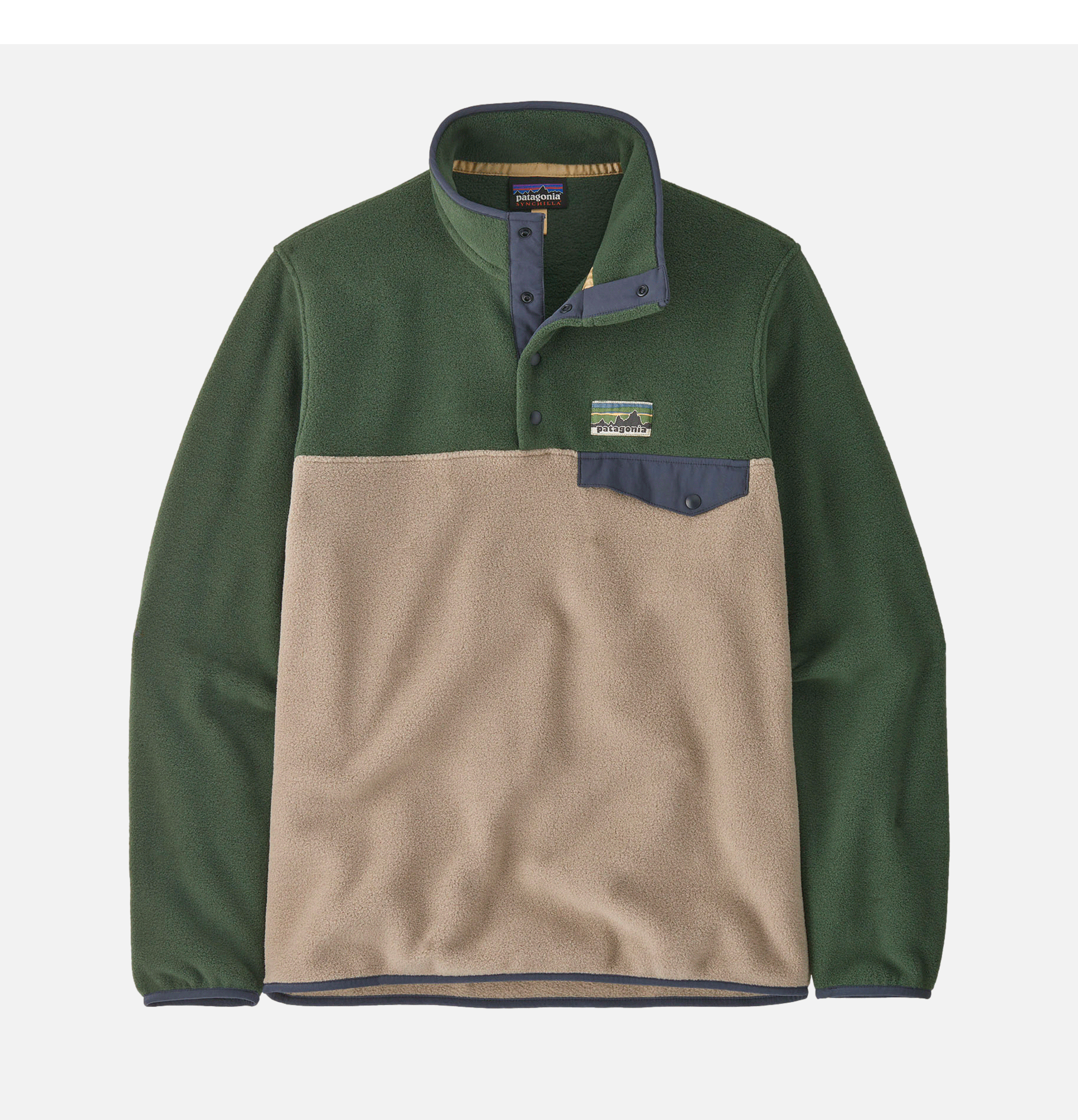 Patagonia M's Lw Synch Snap Fleece Seabird Grey