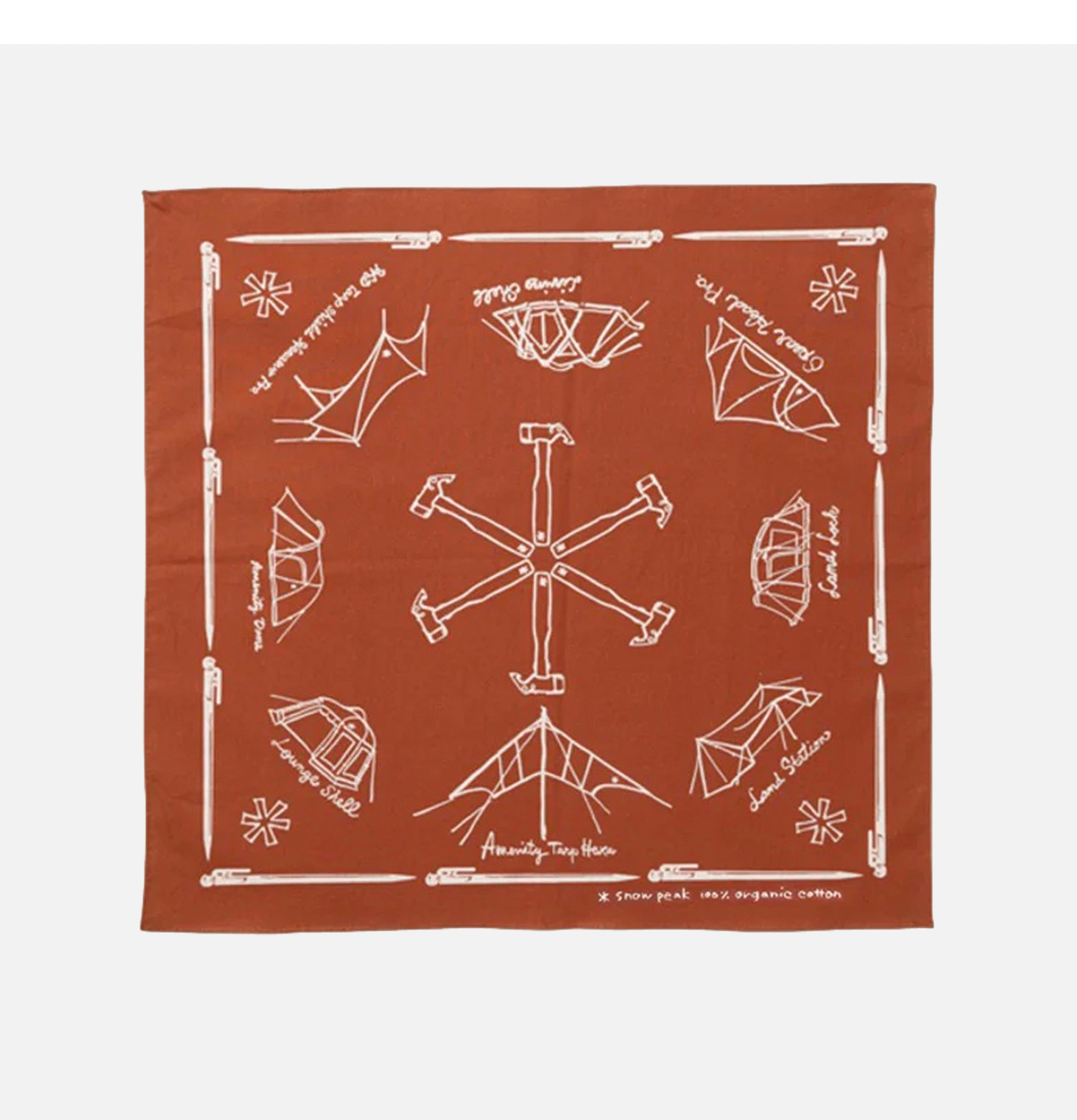 Snow Peak Noasobi Bandana Orange