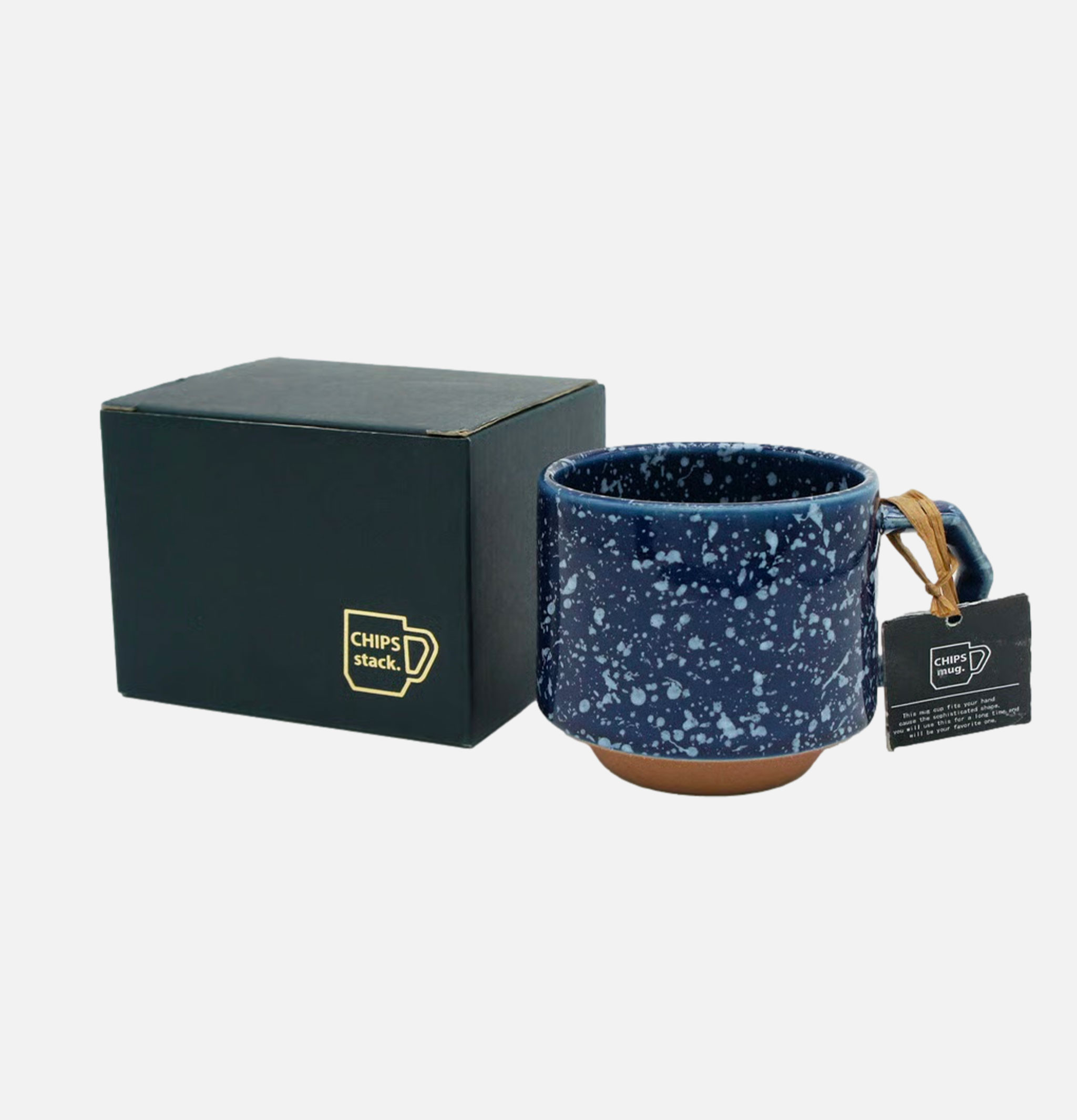 Chips Japan Stack Mug Splash Navy White