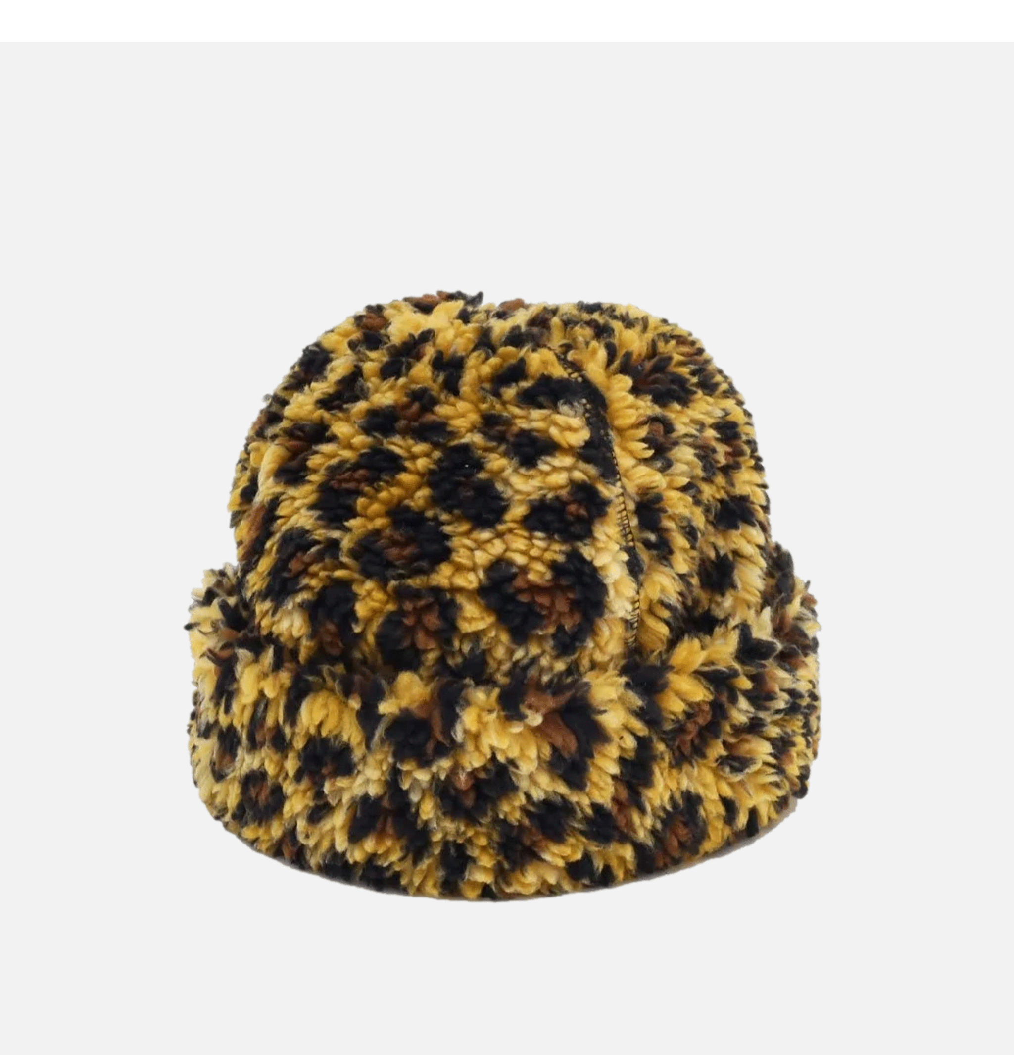 Casquette Decho Retro Léopard Jaune