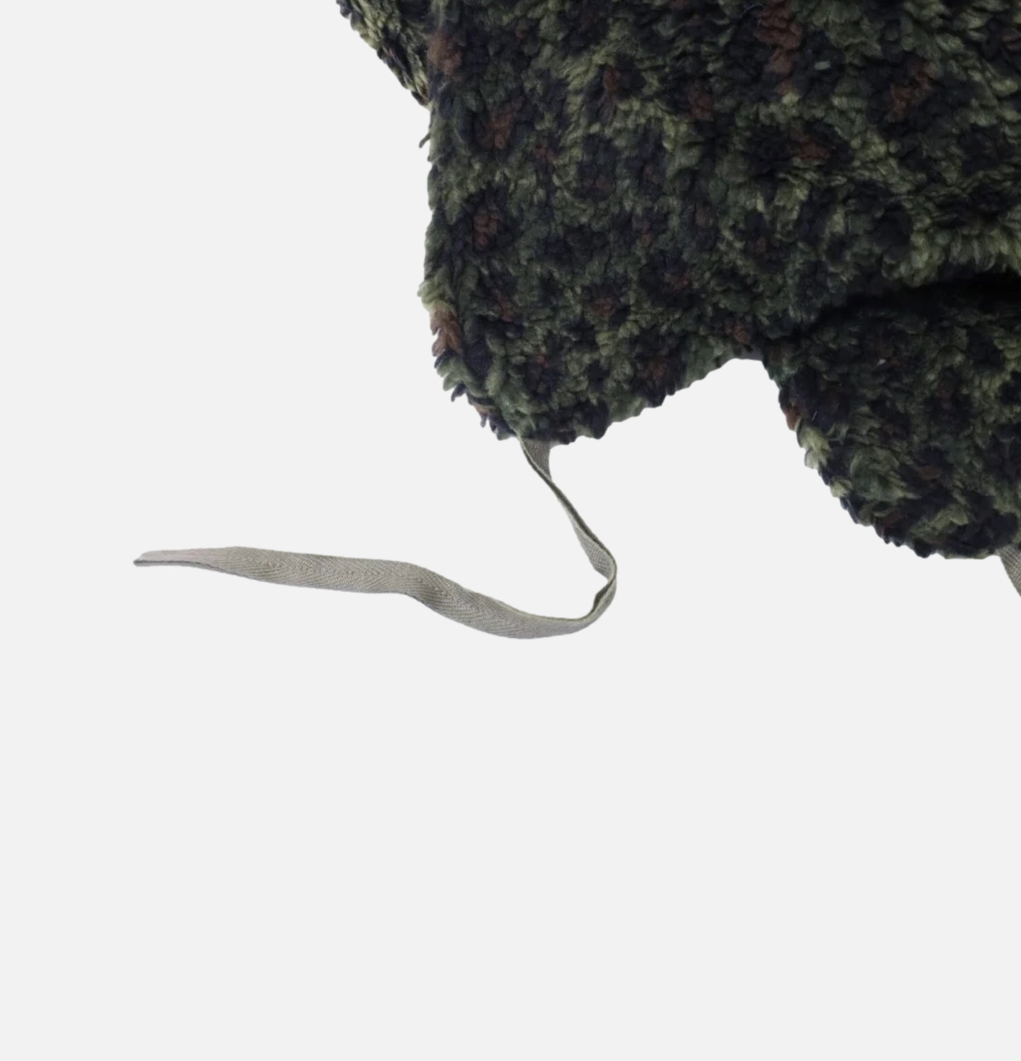 Casquette Decho Rétro Léopard Olive avec Cache-Oreilles