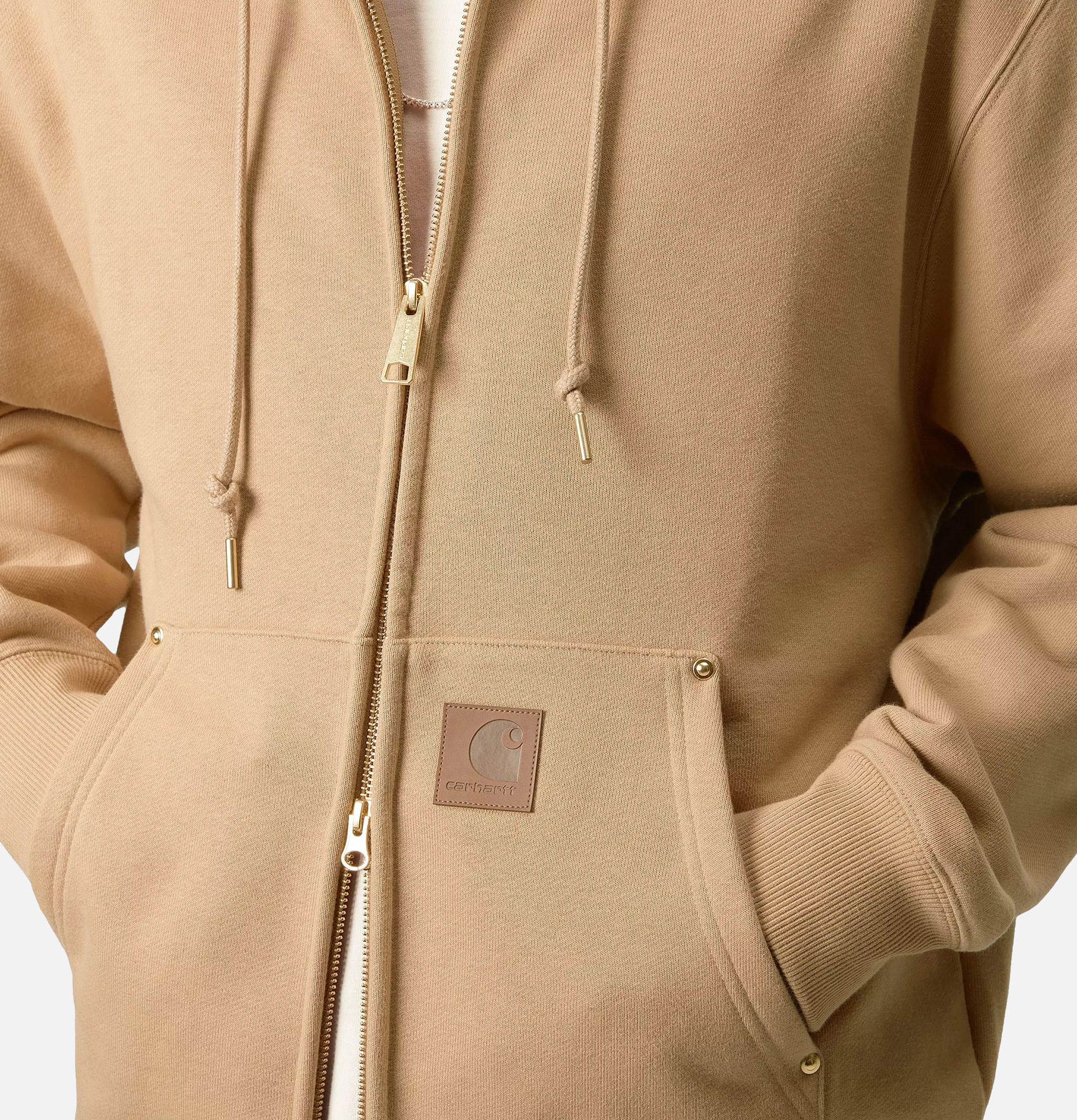 Carhartt WIP Hooded Eldon Sweat Jacket Dusty H Brown