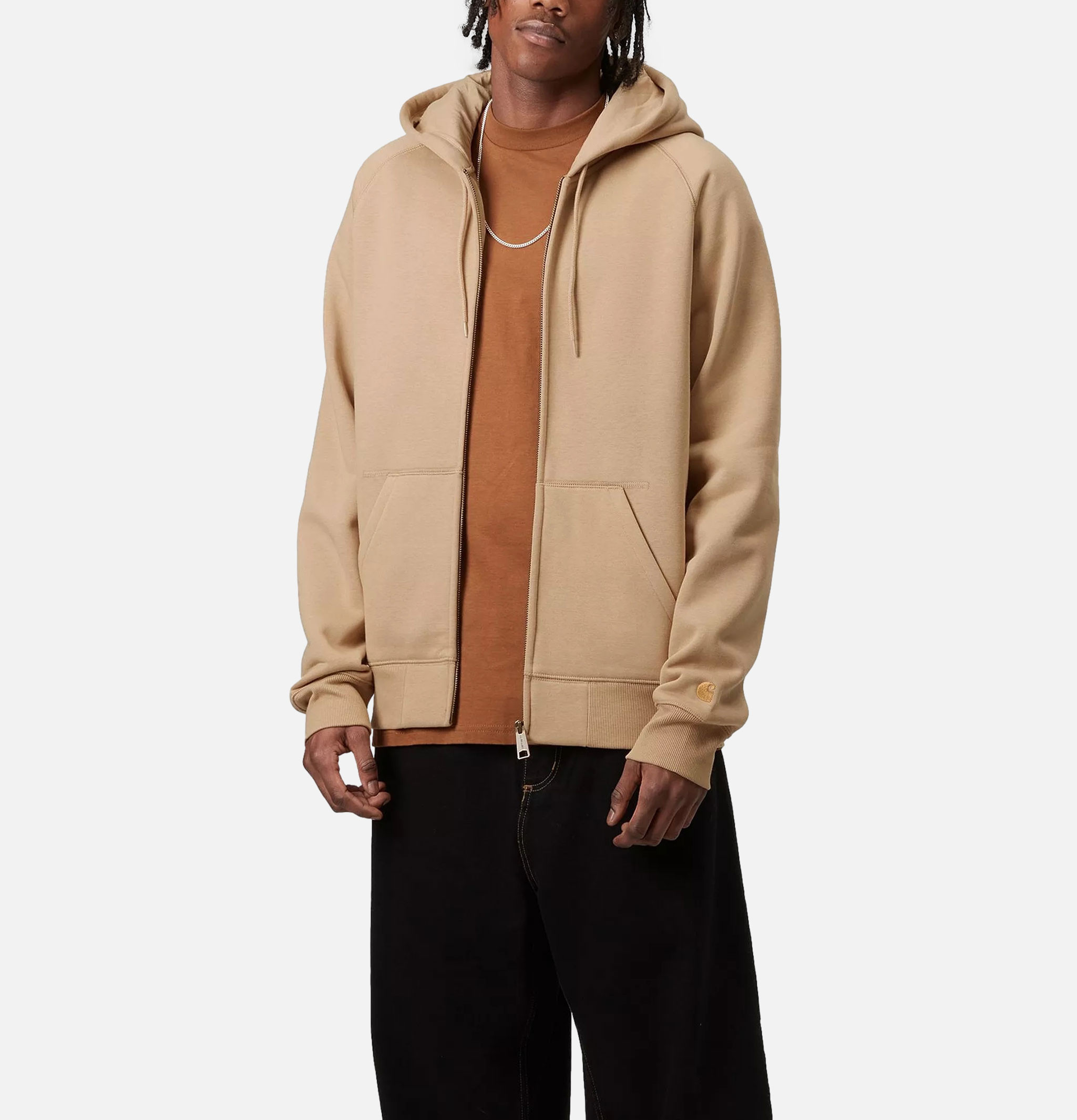 Carhartt WIP Hooded Chase Jacket Dusty H Brown