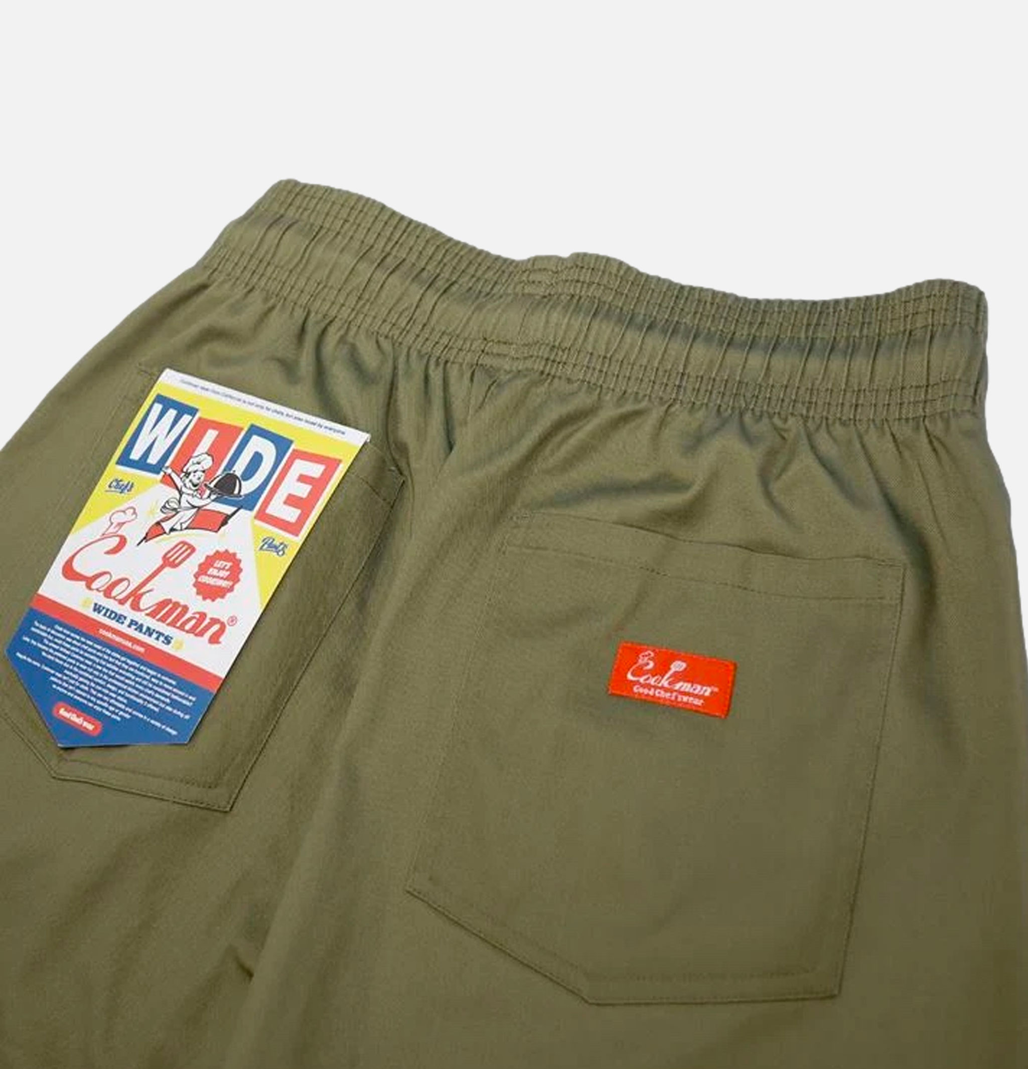 Cookman USA Wide Chef Pant Olive