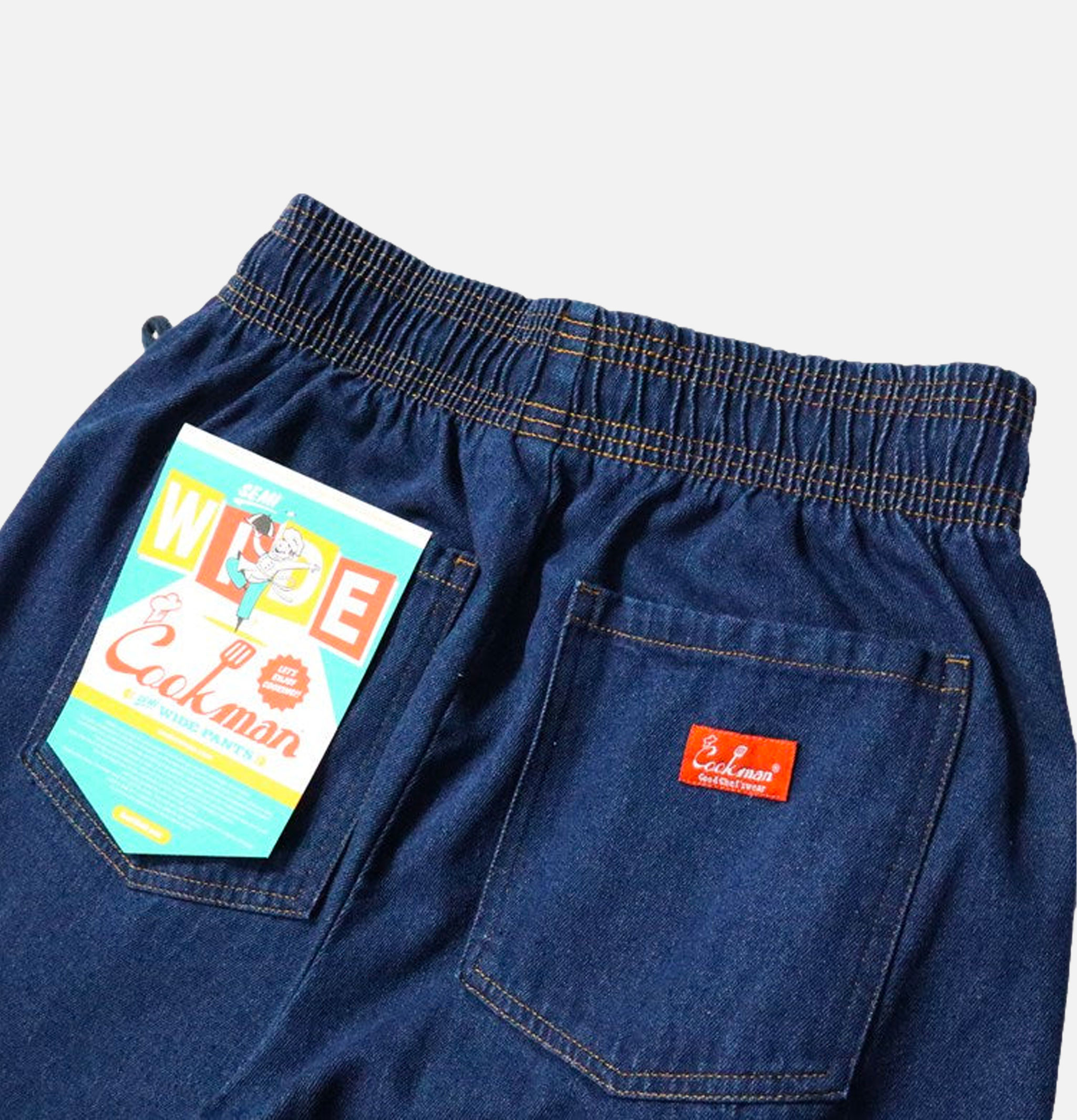 Cookman USA Chef Pant Semiwide Denim Navy