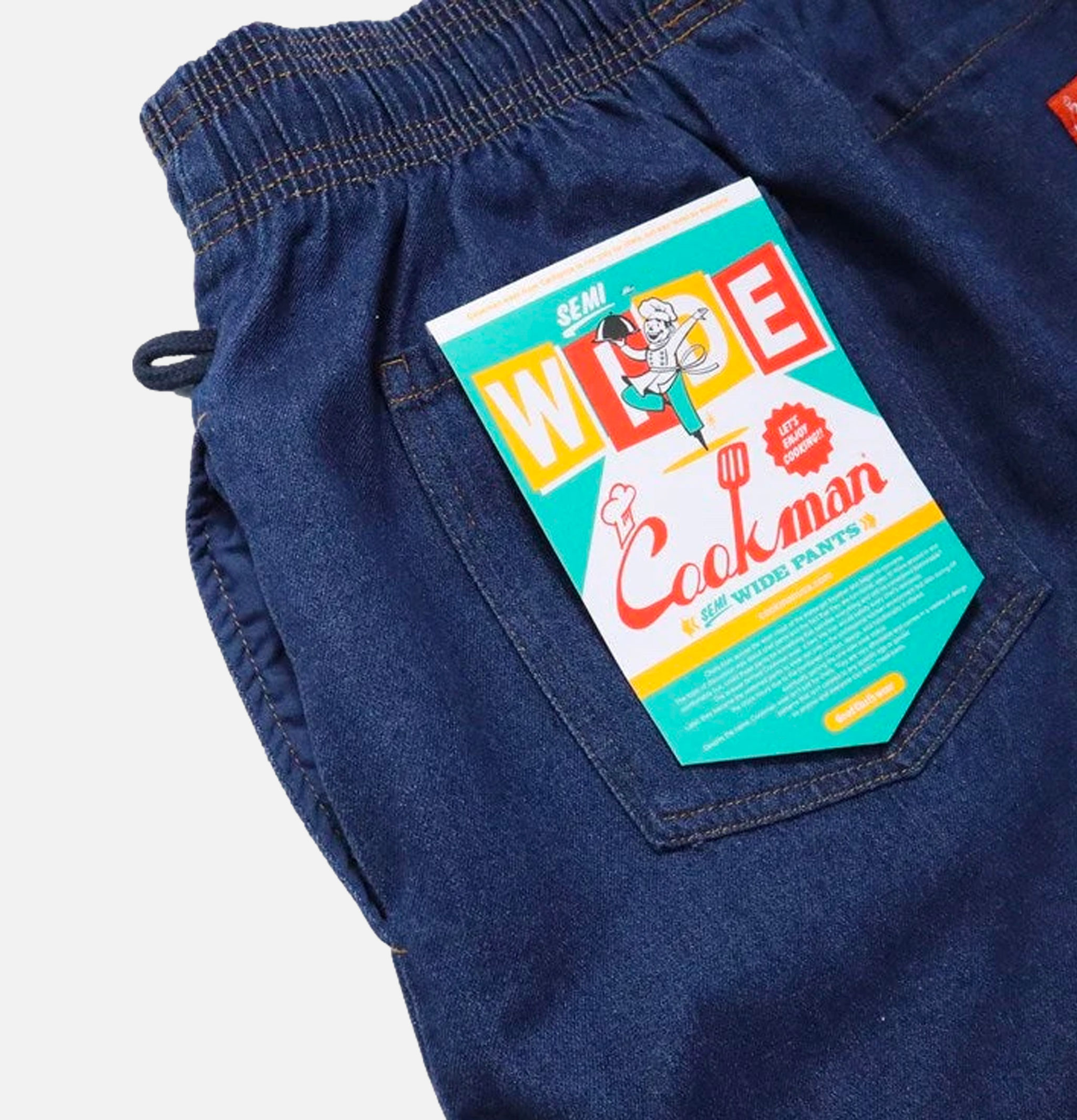 Cookman USA Chef Pant Semiwide Denim Navy