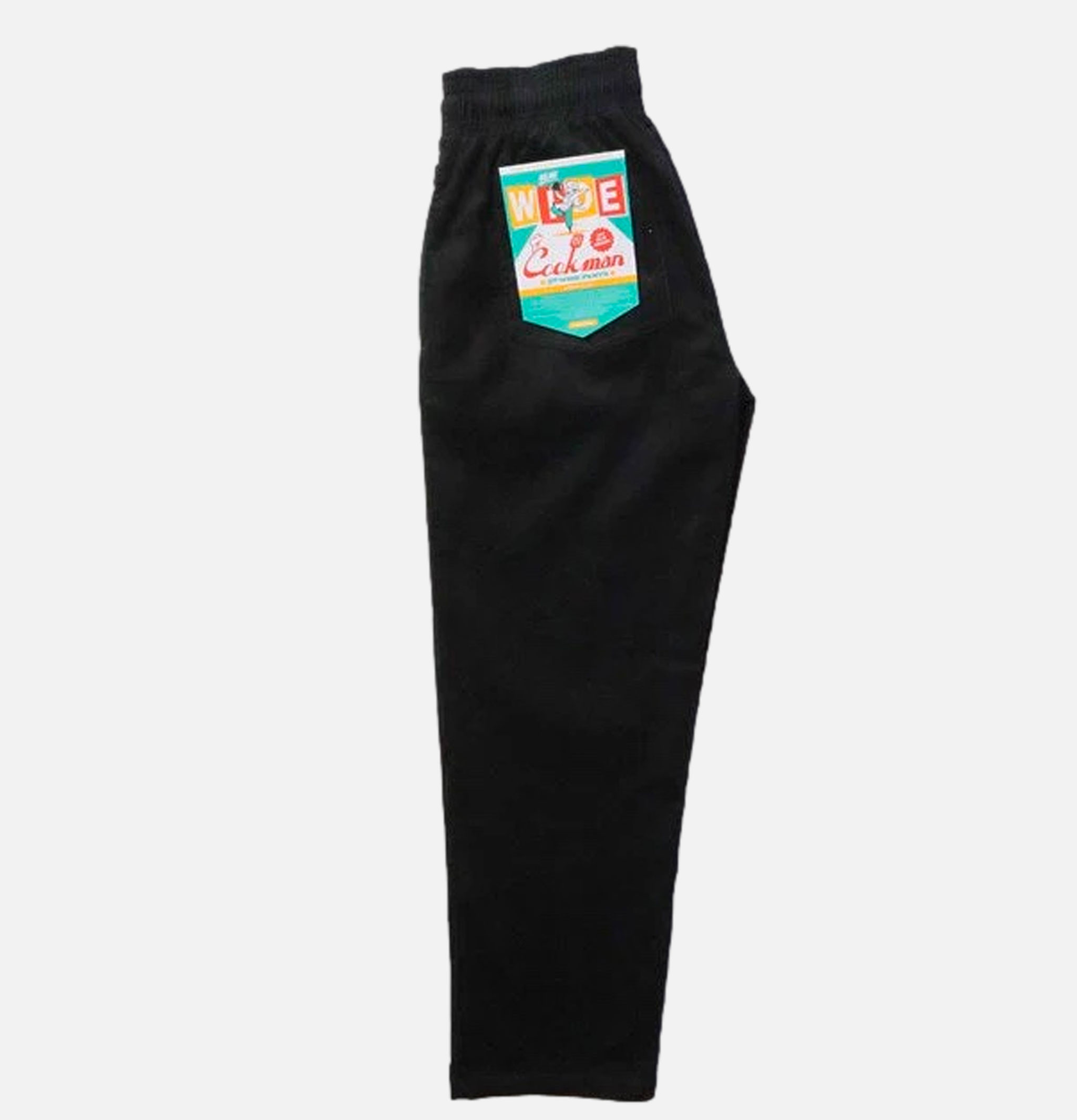 Cookman Chef Pantalon Semi-large Cord Noir