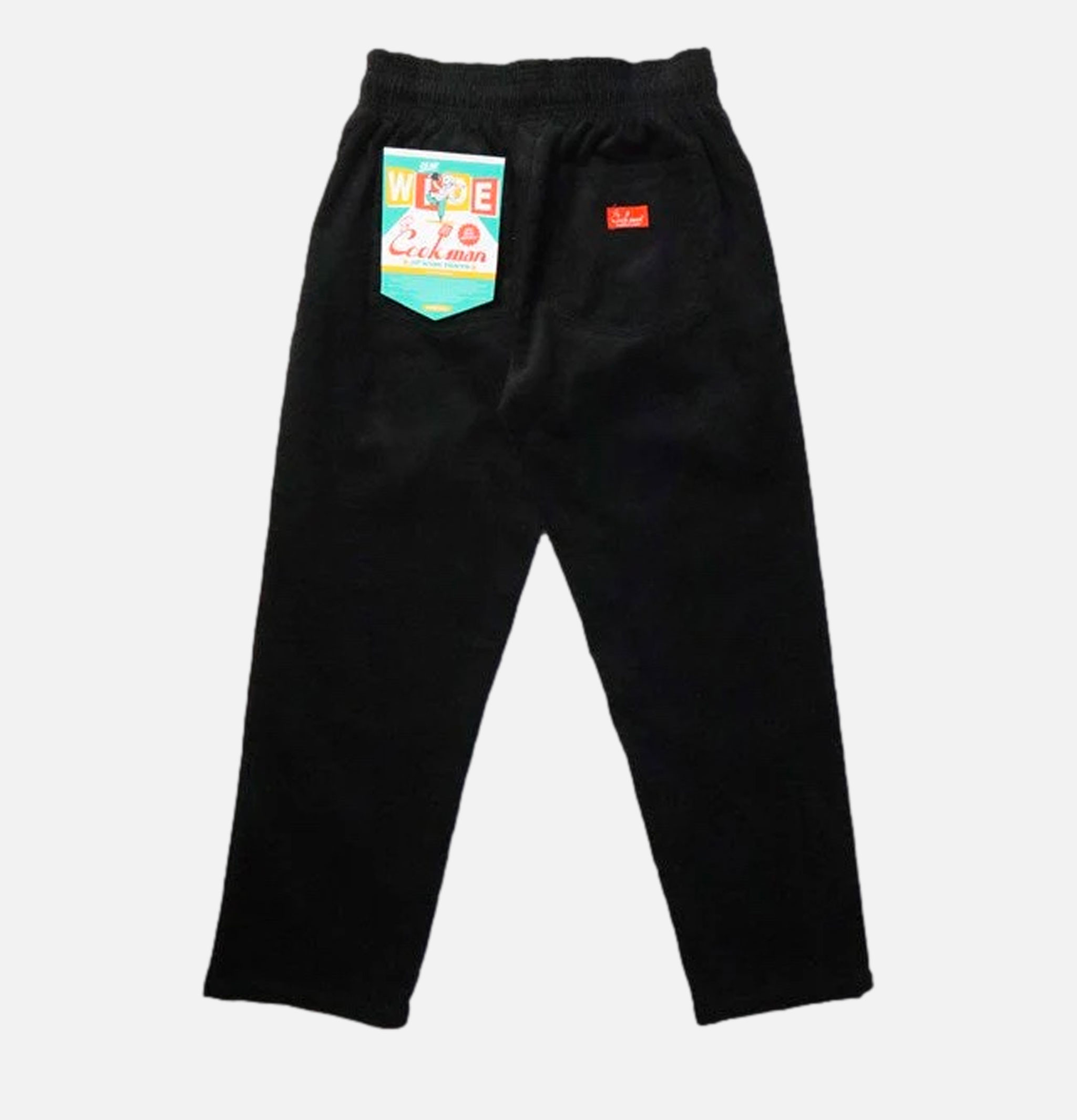 Cookman Chef Pantalon Semi-large Cord Noir