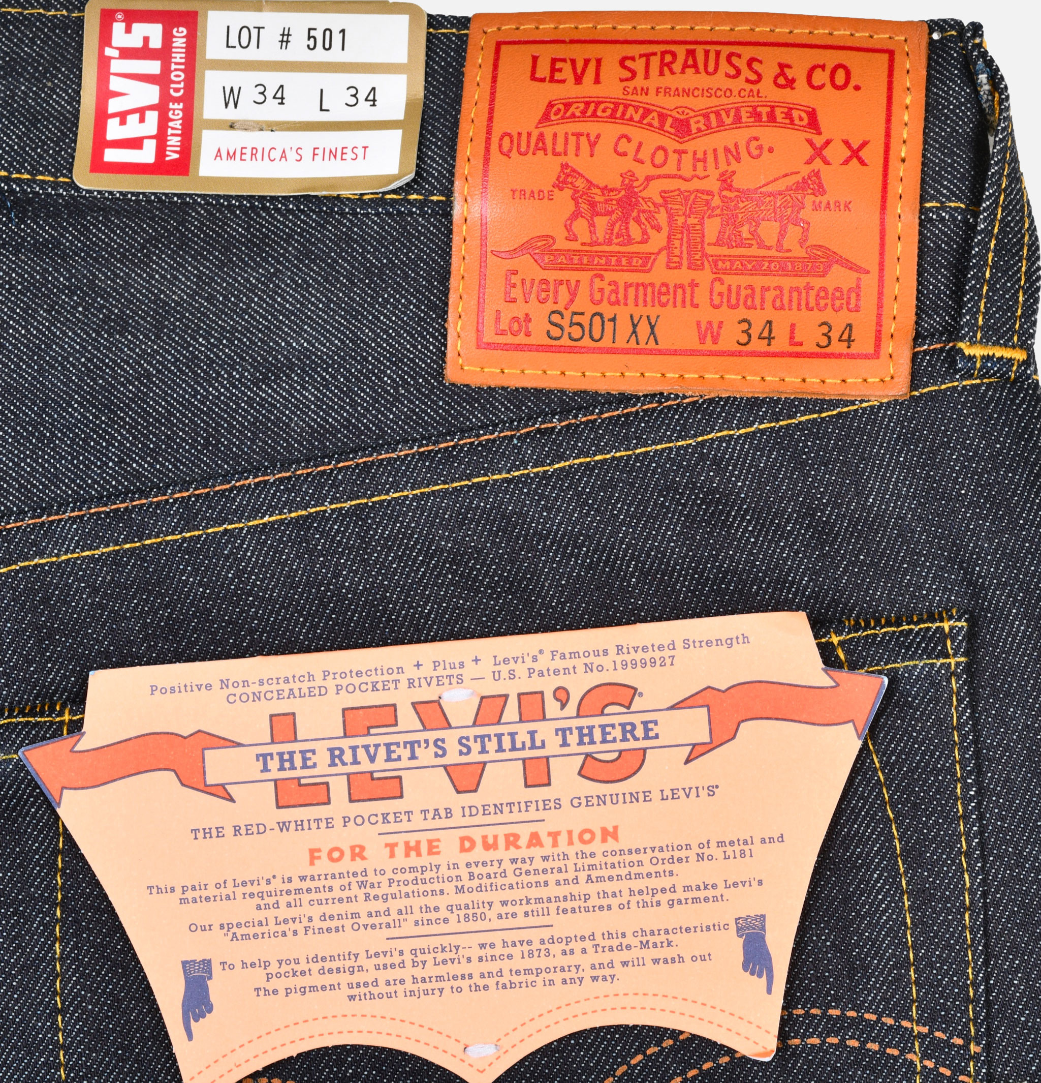 Levi's Jeans 501 1944 Dark Indigo