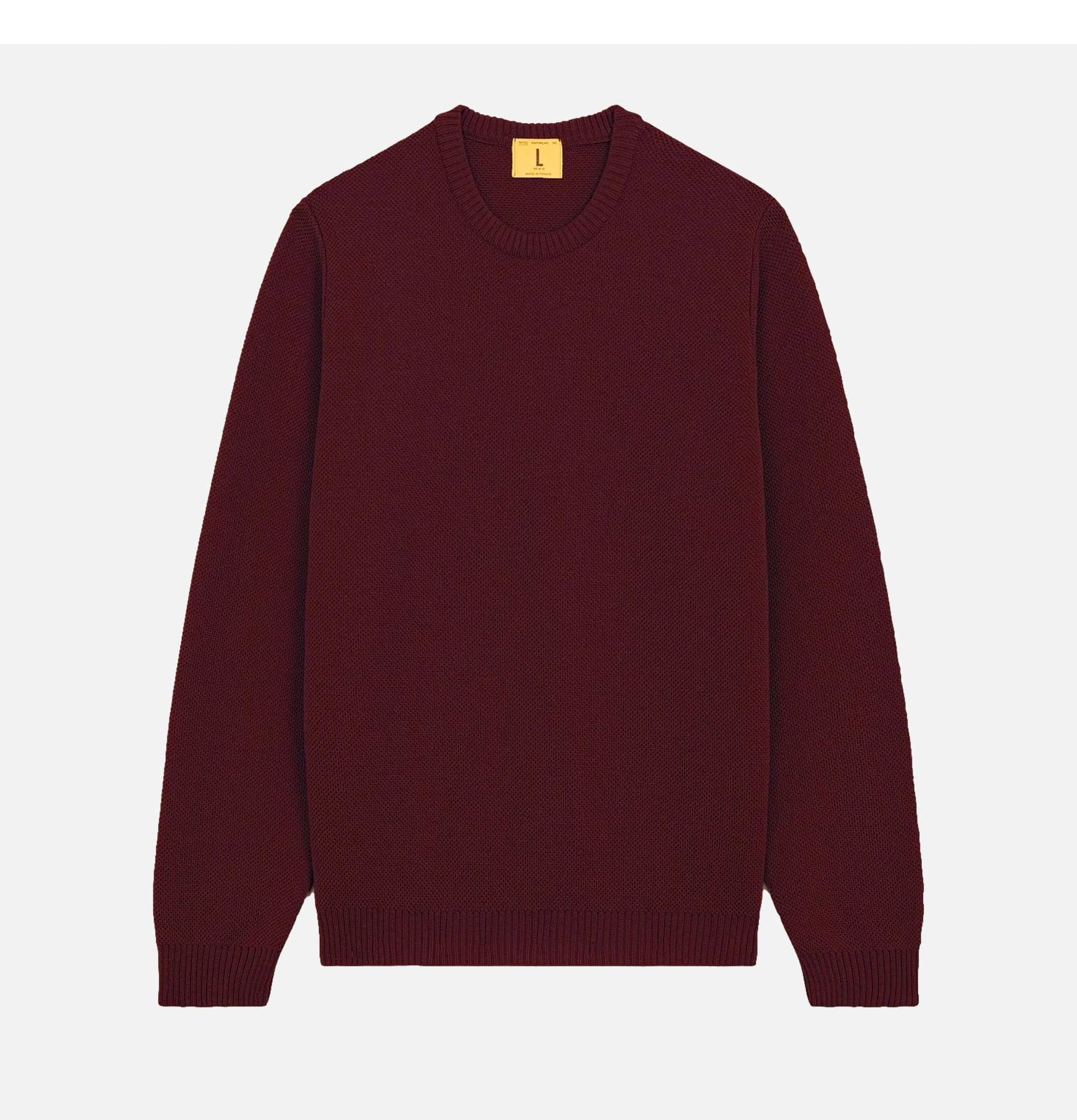 Nitto Knitwear Youri Round Neck Sweater Bordeaux