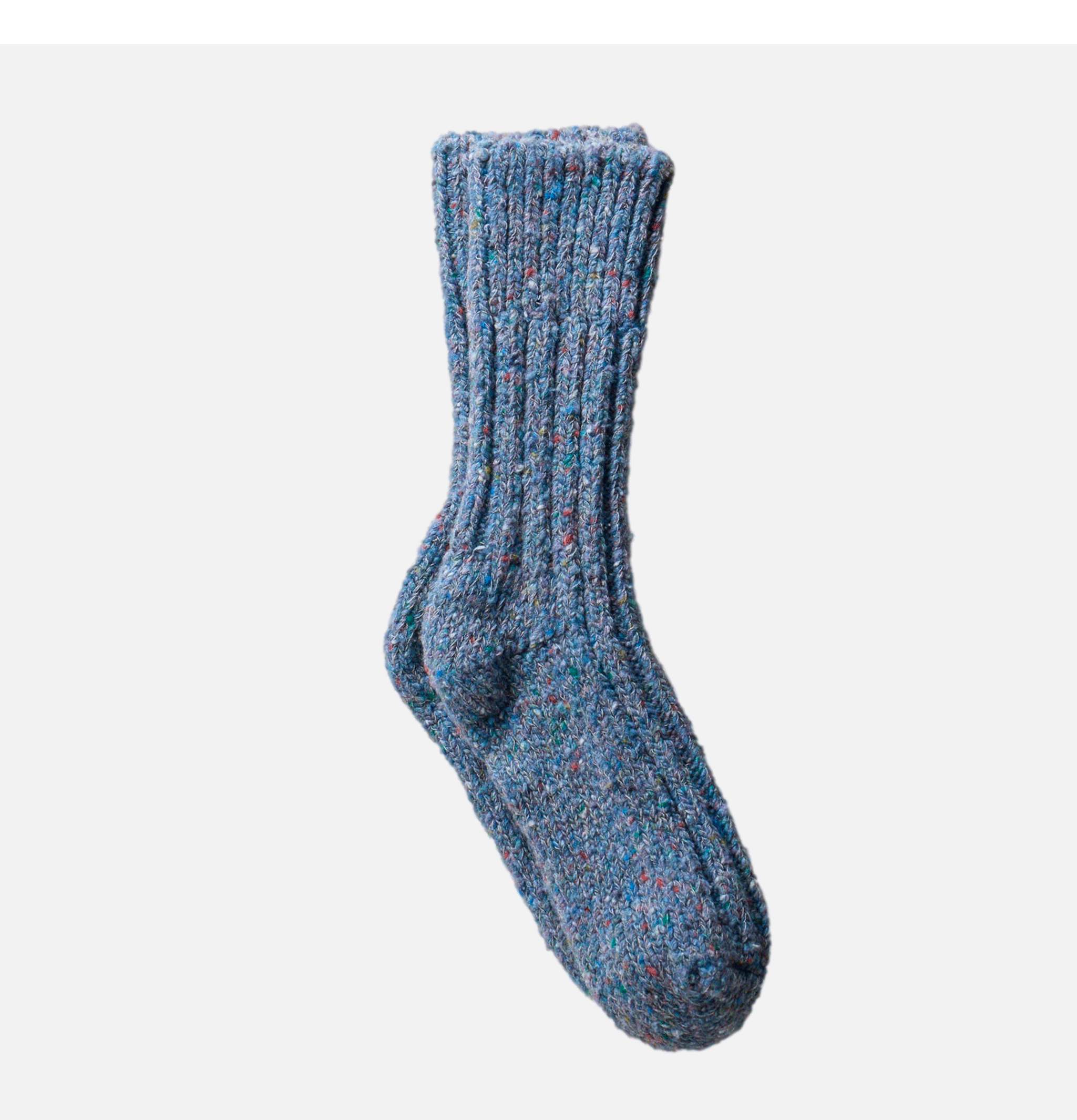 Chaussettes Yahae Recycled Wool Low Gauge Bleu