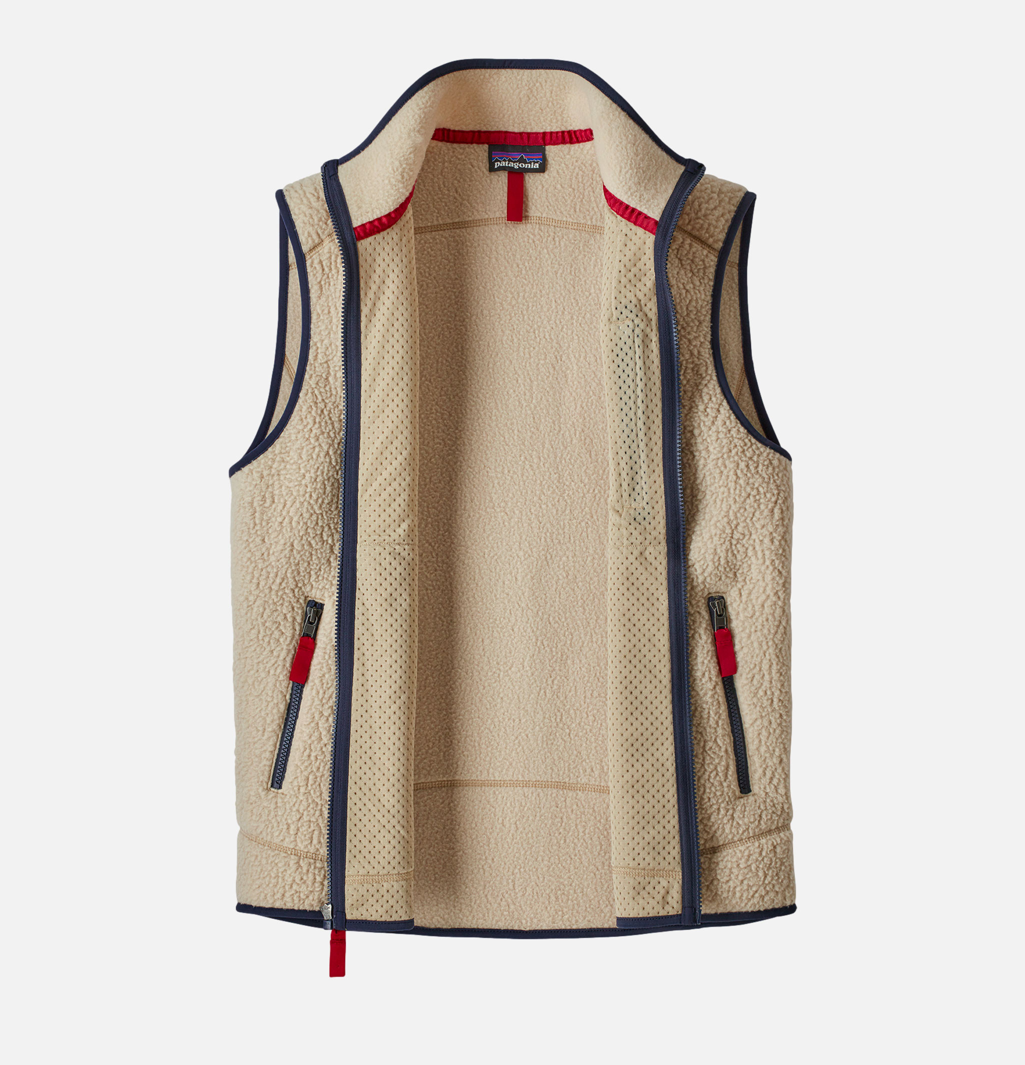 Retro Pile Vest Khaki