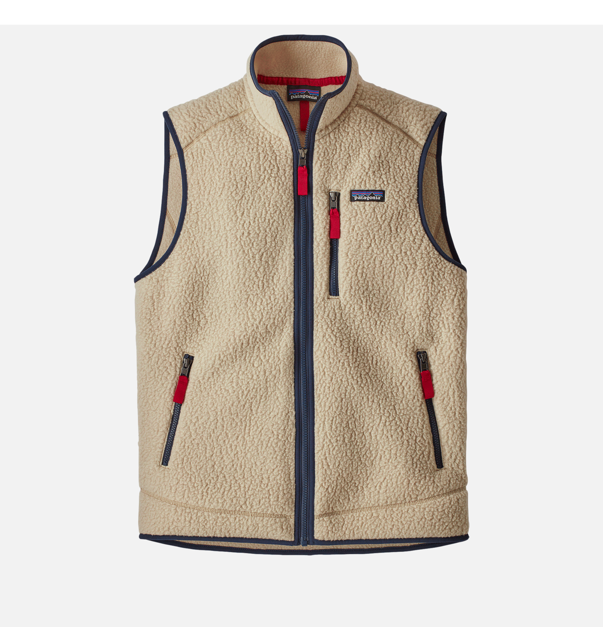 Retro Pile Vest Khaki