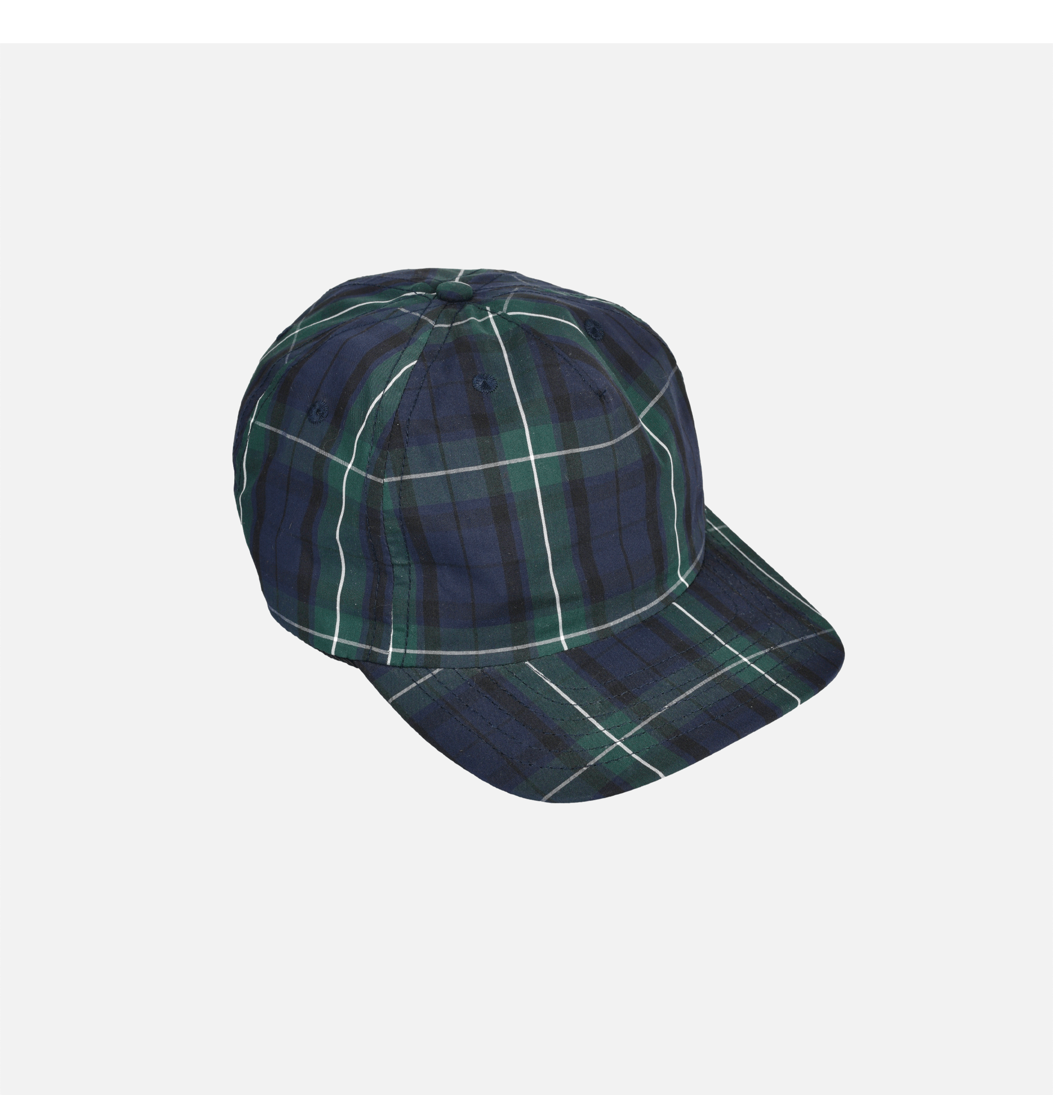 Lite Year - Casquette à 6 panneaux - Plaid marine et vert