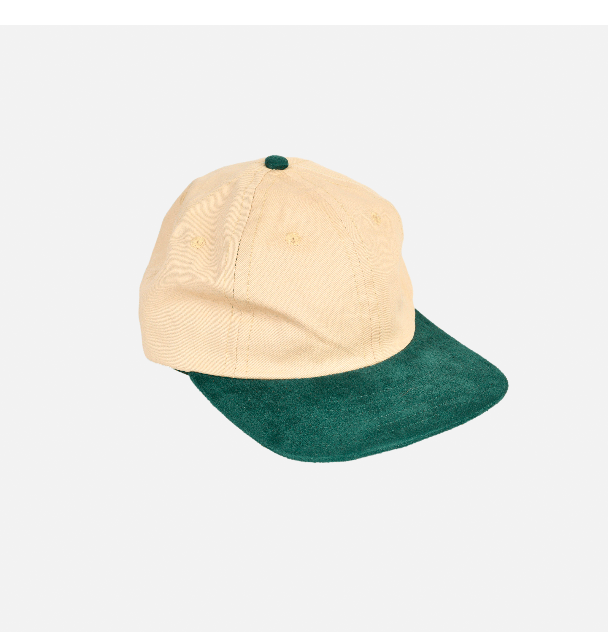 Lite Year Two Tone Moleskin&twill Natural Cap