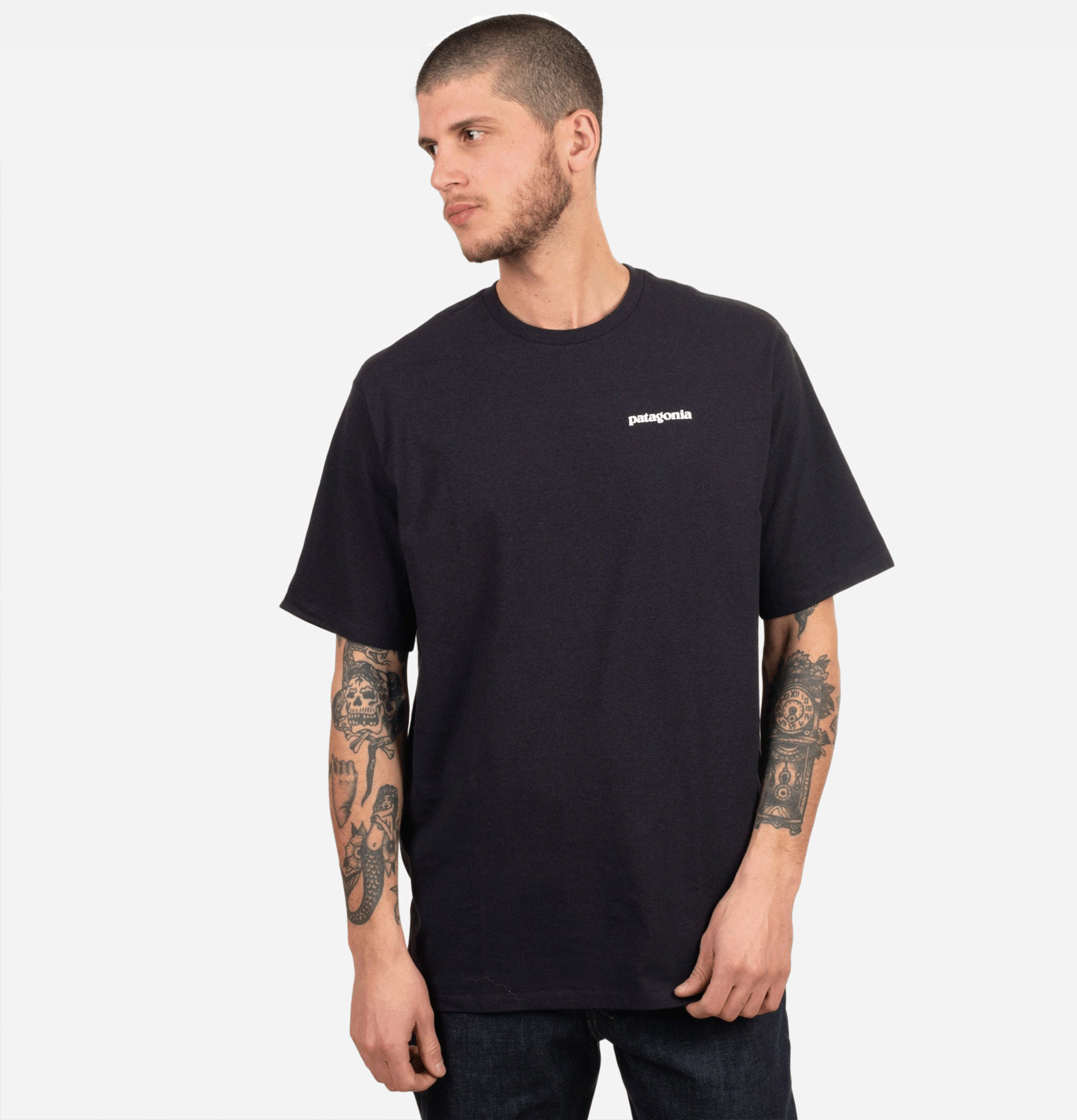 Patagonia T-Shirt P6 Logo Black