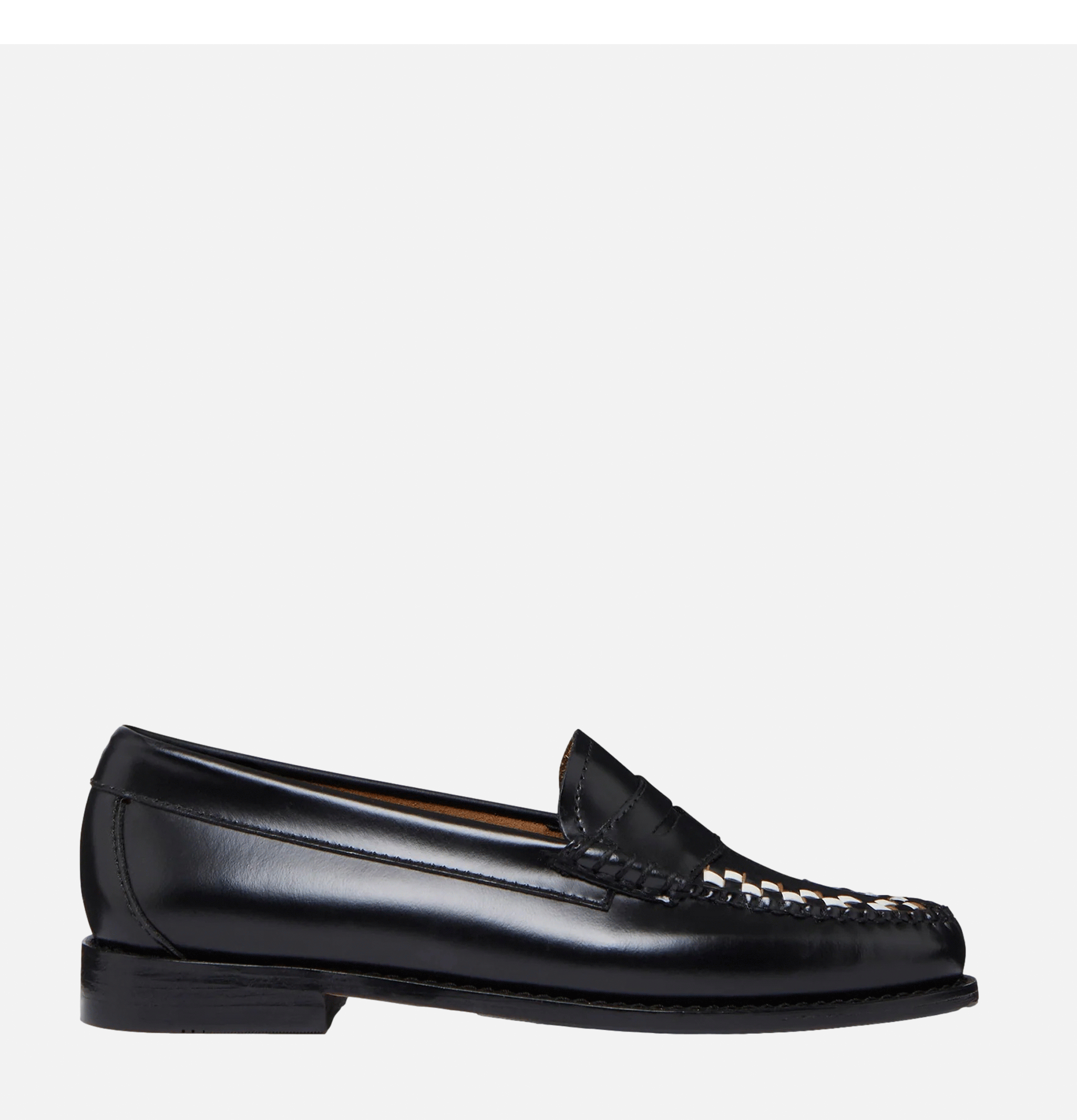 G.H. Bass Weejuns Larson Penny Loafers Black & White