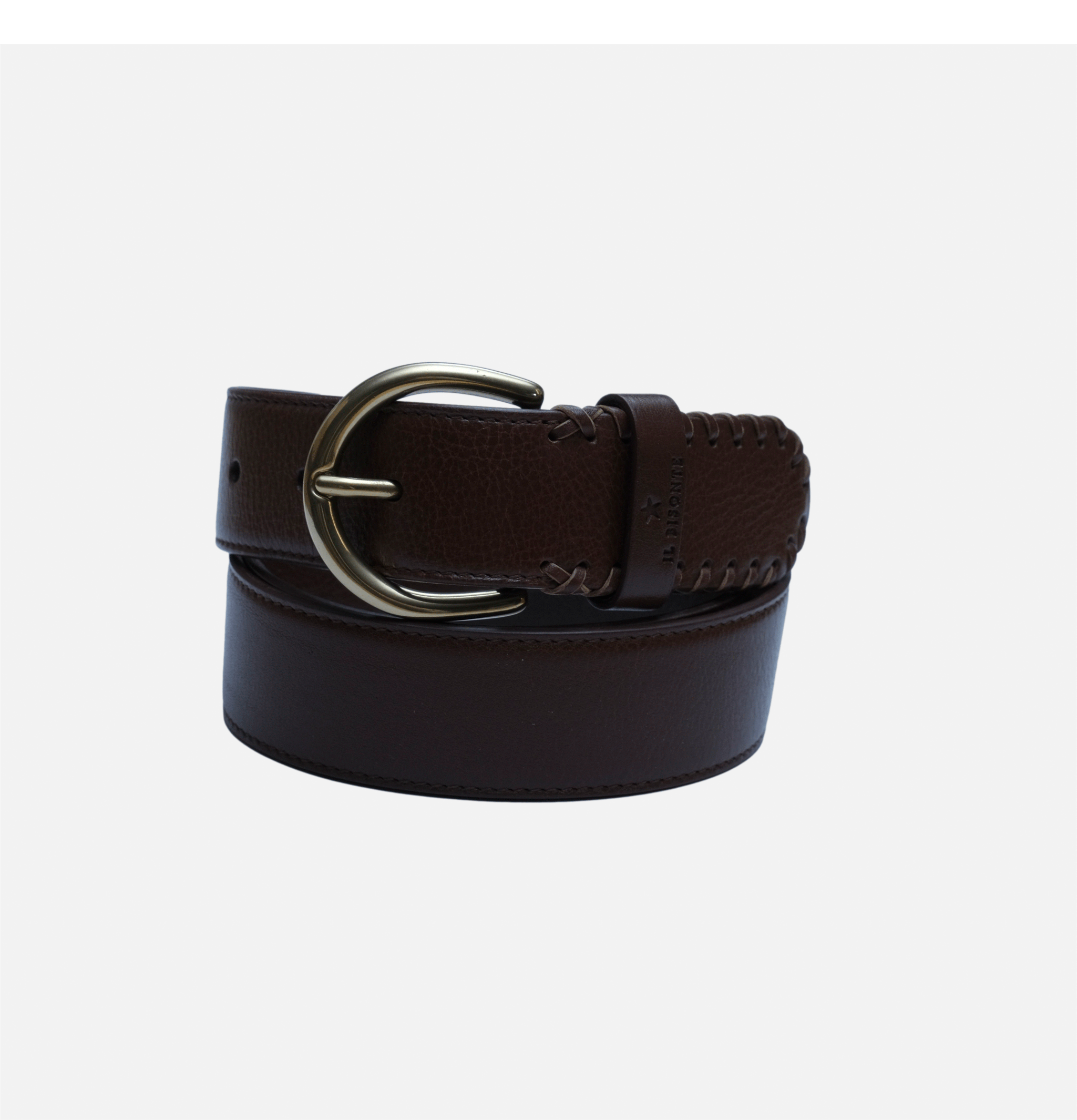 Il Bisonte Belt Braidbelt Brown