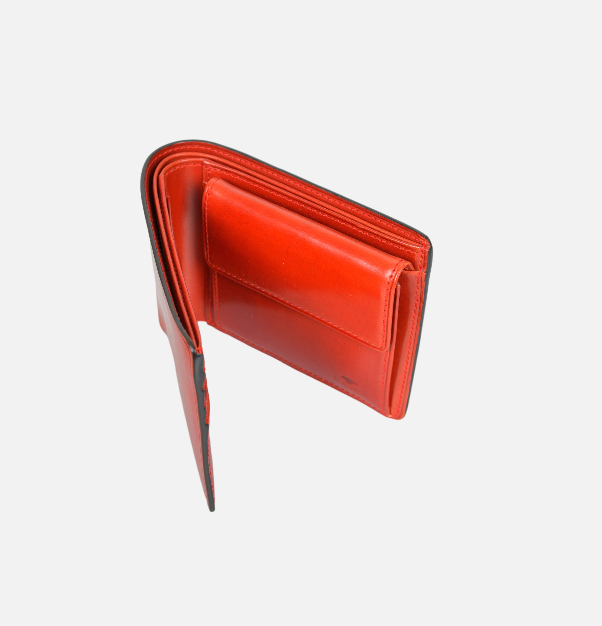 Il Bussetto Portefeuille Bi fold wallet/coin Corail Rouge