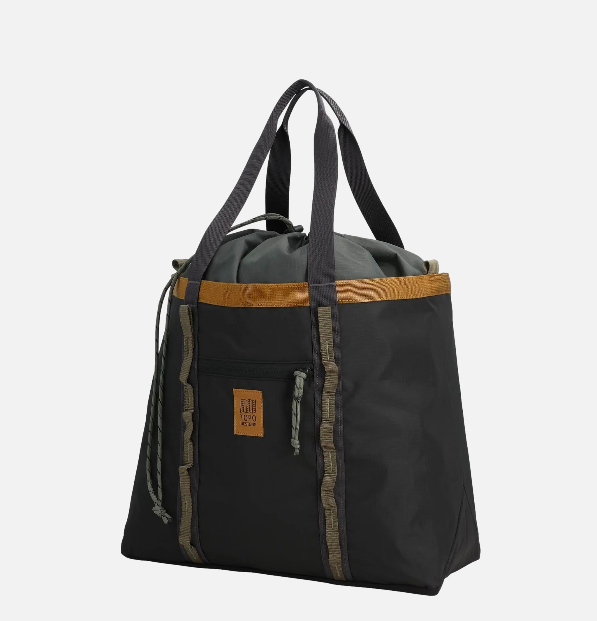 Topo Designs Utility Tote Black Neutral